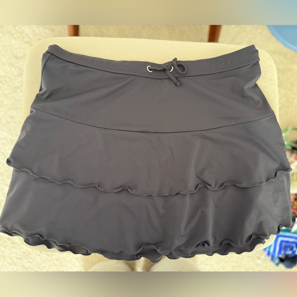 Athleta Swim Cover Up Skirt with Ruffle Accents